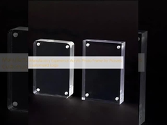উত্পাদন অভিজ্ঞতা ছবির জন্য এক্রাইলিক ফটো ফ্রেম কাস্টমাইজড লোগো