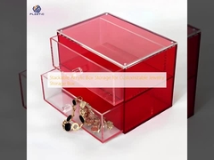 কাস্টমাইজযোগ্য জুয়েলারী স্টোরেজ বক্সের জন্য স্ট্যাকযোগ্য এক্রাইলিক বক্স স্টোরেজ
