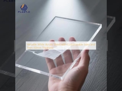বহুমুখী সাদা এক্রাইলিক শীট, কাস্টমাইজযোগ্য আকার এবং ১মিমি-৫০মিমি পুরুত্ব